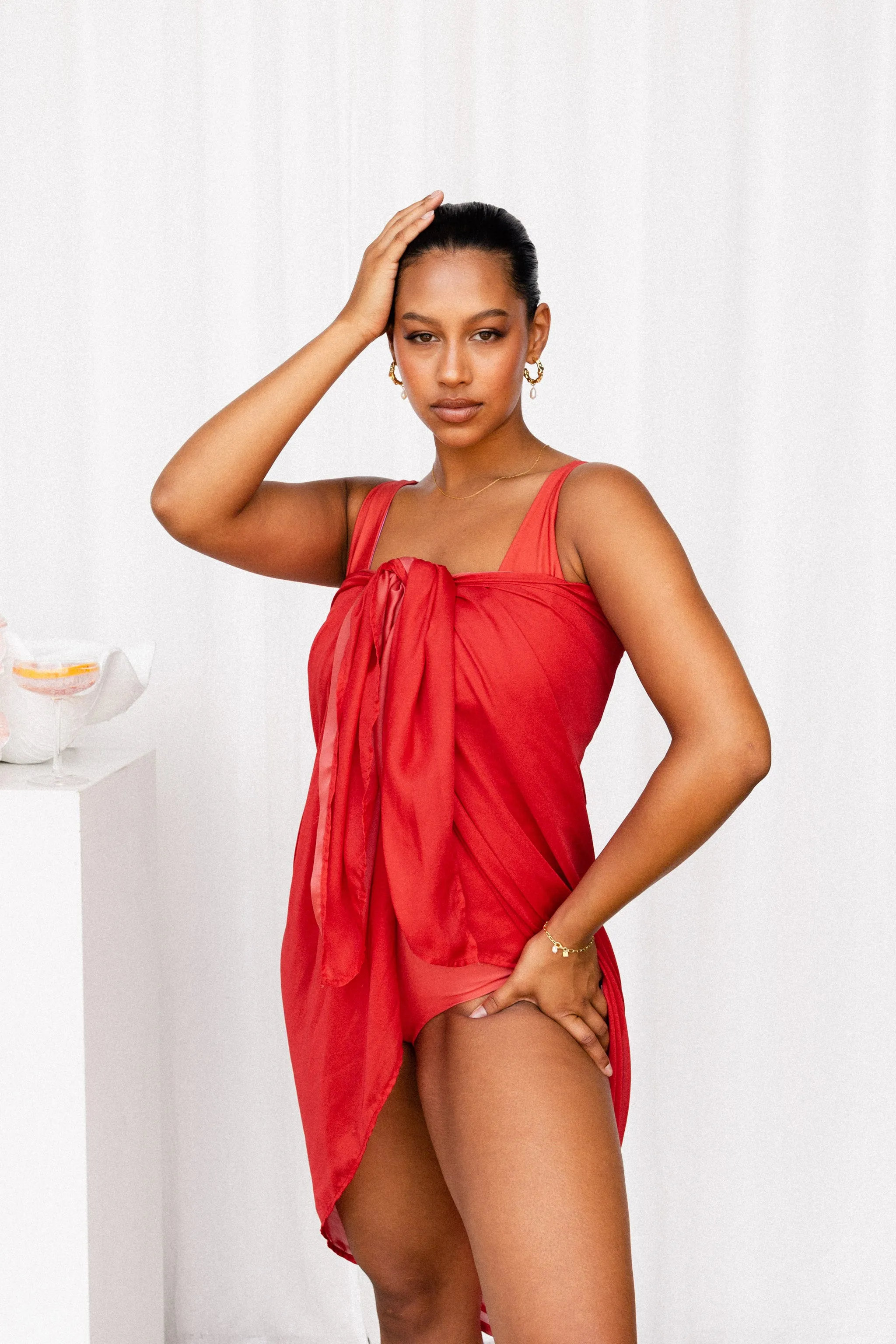 Sarong - Cosmopolitan Red
