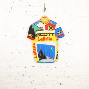 Scott Lattella Cycling Top Jersey - Yellow/Blue/Red - S