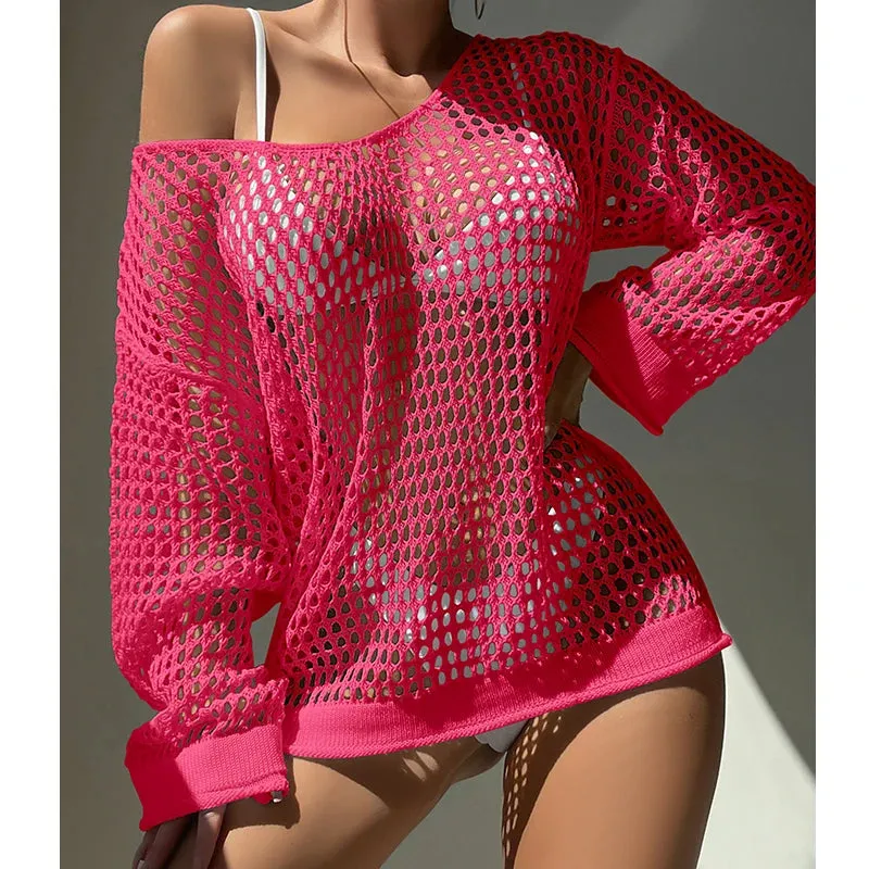 Sexy Knit Beach Cover Up