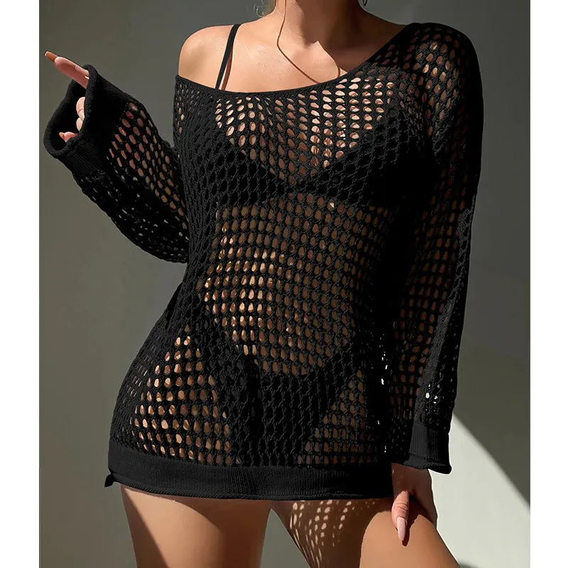 Sexy Knit Beach Cover Up