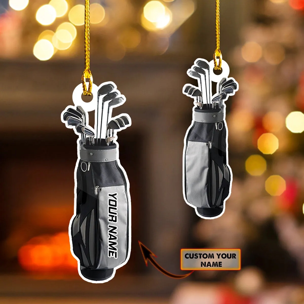 Shaped Ornament - Golf Clubs - HN95
