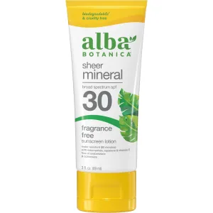 Sheer Mineral SPF 30 Sunscreen Lotion | Fragrance Free