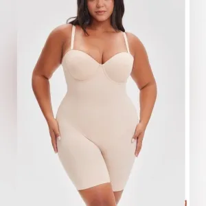 She’s Waisted NWT Push Up Bra &amp; Bodysuit Shorts size XXL