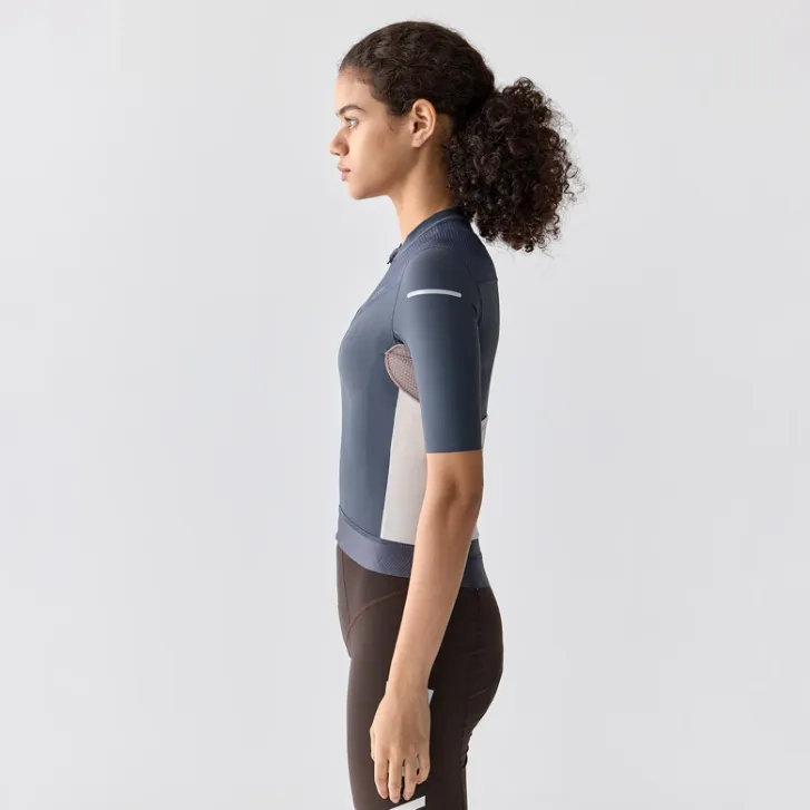 SHORT SLEEVE JERSEY WOMENS STRAORDINARIO MARBLE BLUE