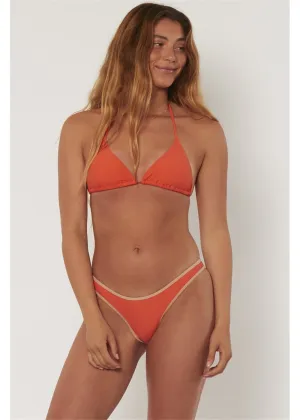Sisstrevolution Solid Cove Triangle Top Swim - Sunburn