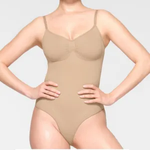 Skims Kim Kardashian Seamless Sculpt Brief Bodysuit Shapewear Mica Nude Medium