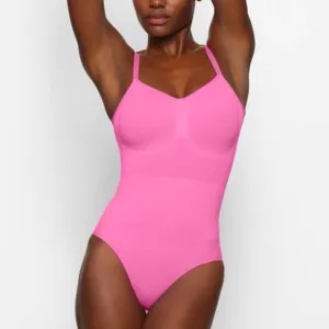 SKIMS Seamless Sculpt Brief Bodysuit | Neon Pink | Size 4XL/5XL
