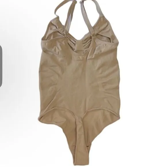 SKIMS Seamless Sculpt Shaping Seamless Thong Bodysuit In Clay Nude 4XL
