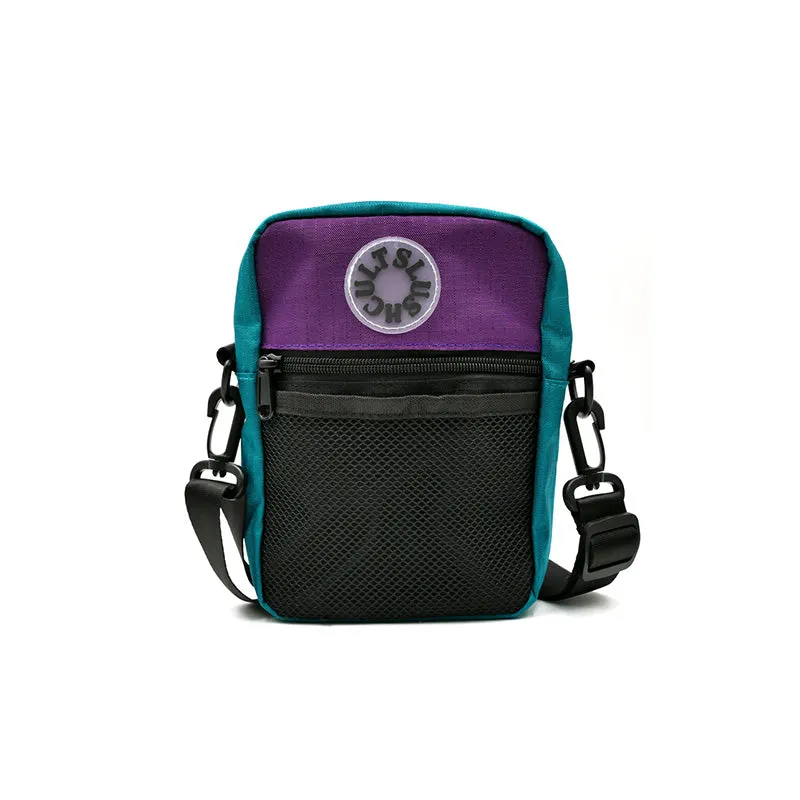 Slushcult Anywhere Nylon Side Bag - Teal/Purple