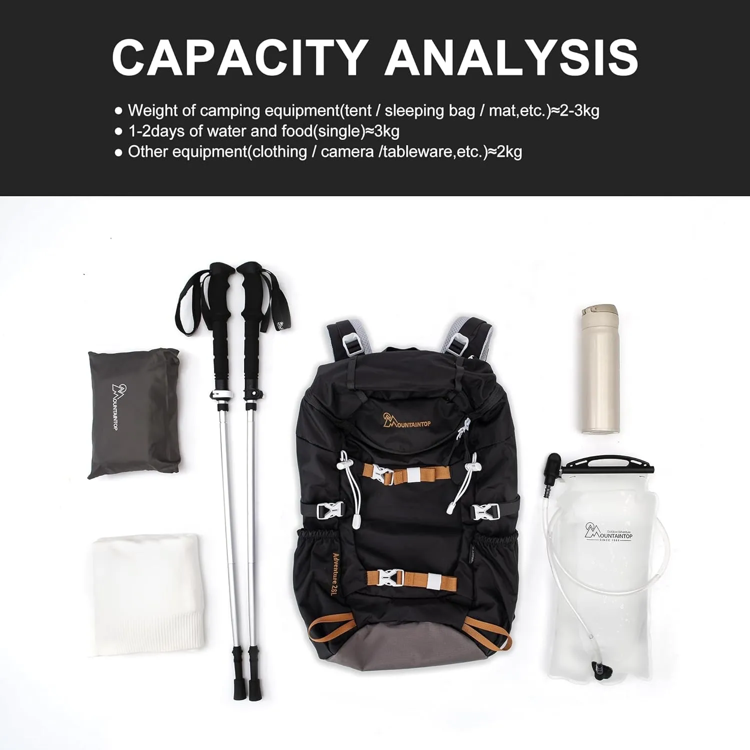 Small Hiking Backpack 28L Travel Daypack Lightweight for Women for Outdoor Camping