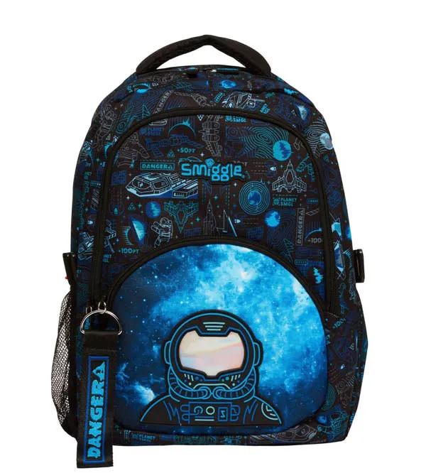 Smiggle Brand Astronaut Space World Themed School Bag | Grade 2 & 3 (467521)