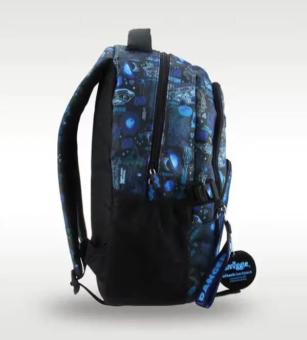 Smiggle Brand Astronaut Space World Themed School Bag | Grade 2 & 3 (467521)