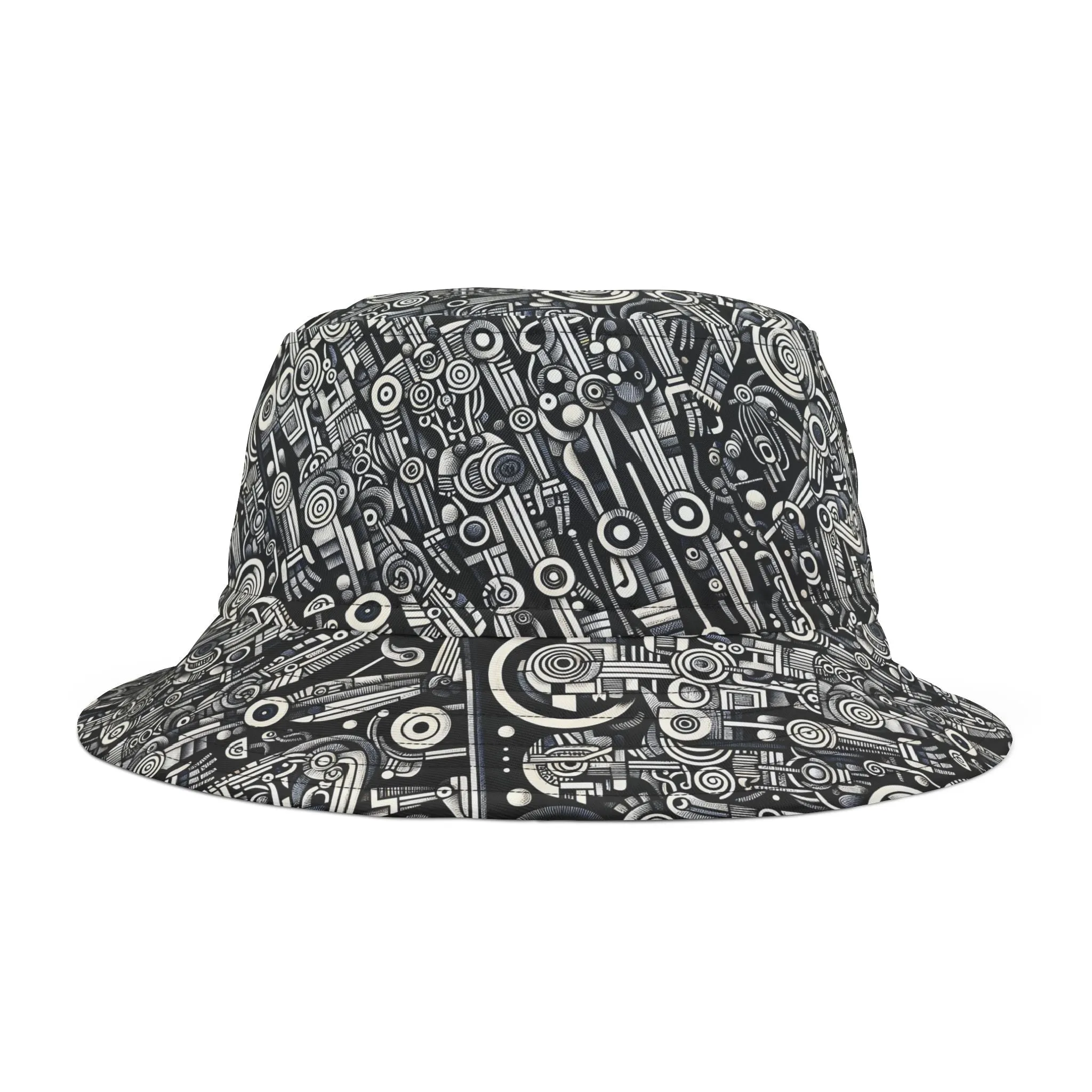 SNRG Robotz Bucket Hat, Unique Streetwear Cap, Hip Hop Headwear,  Fashion Accessory, Trendy Hat
