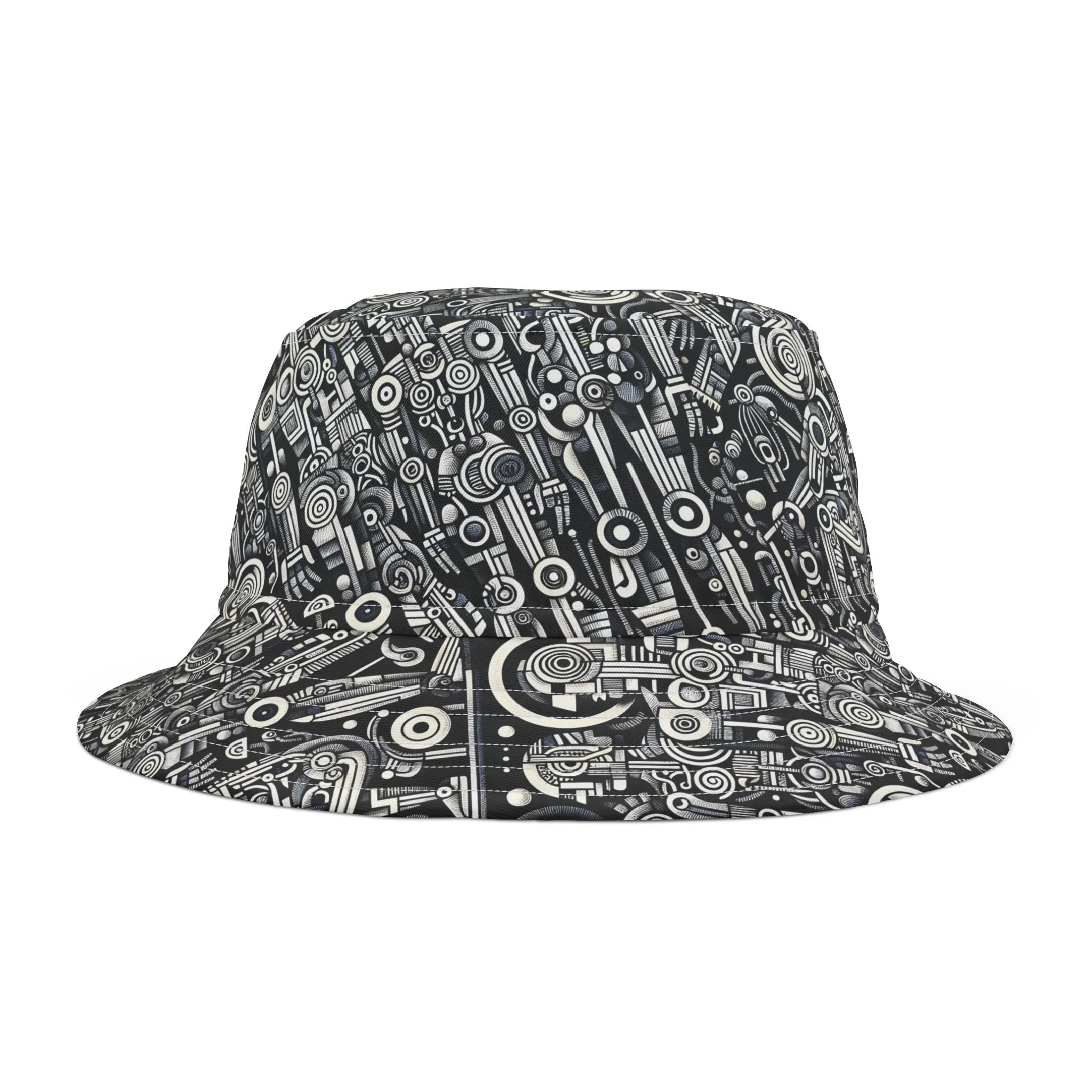 SNRG Robotz Bucket Hat, Unique Streetwear Cap, Hip Hop Headwear,  Fashion Accessory, Trendy Hat