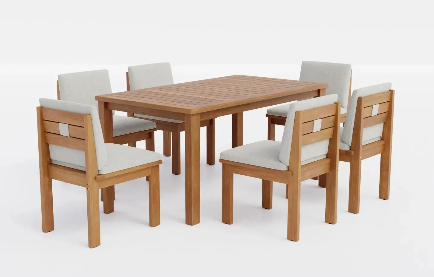 Sola 6 Seater Wooden Garden Dining Set