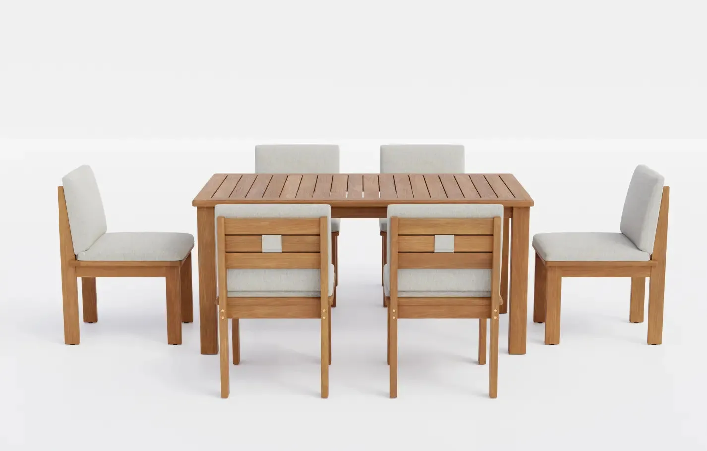 Sola 6 Seater Wooden Garden Dining Set