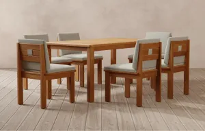 Sola 6 Seater Wooden Garden Dining Set