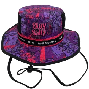 Stay Salty | Purple Pink Wide Brim Hat