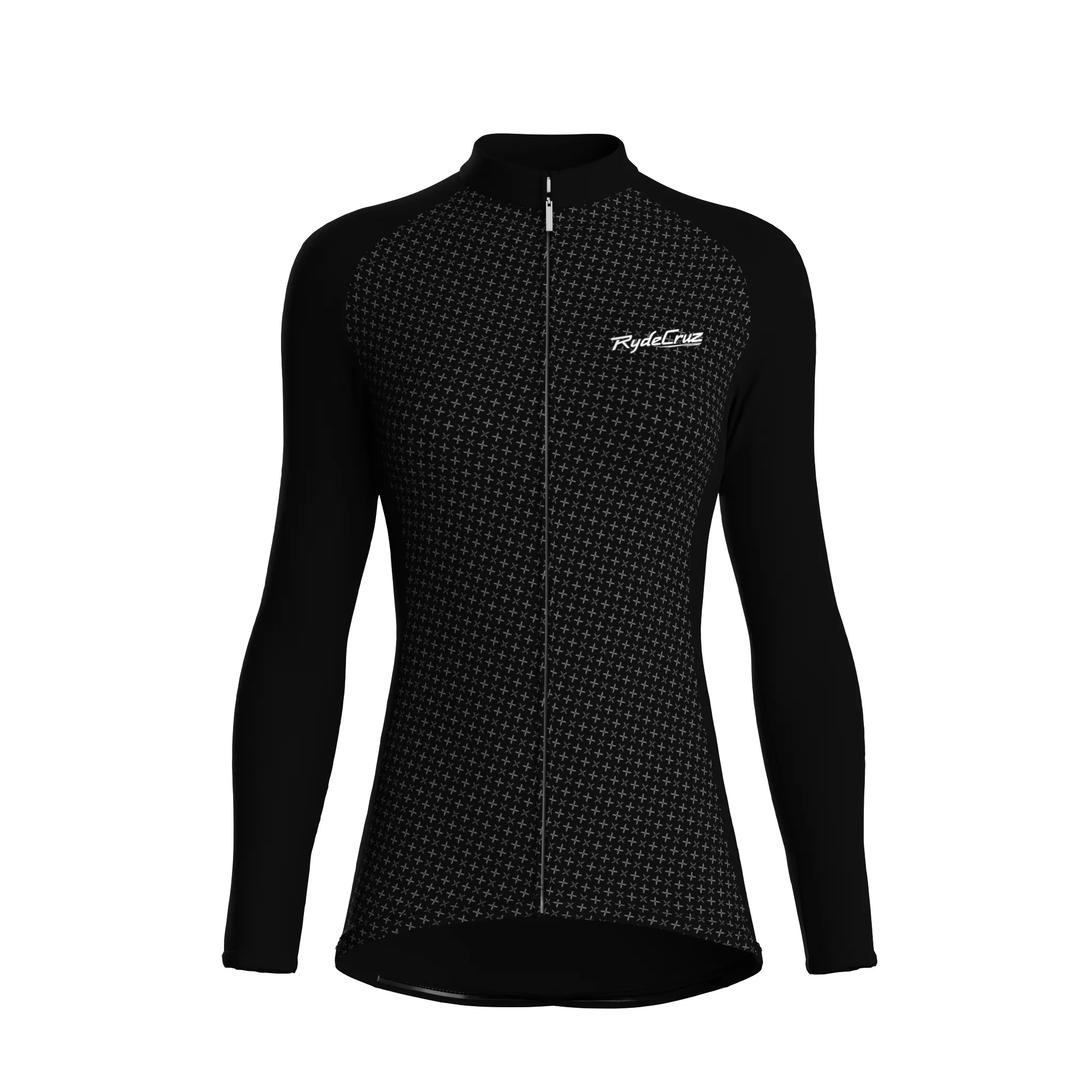 Stellar Grid | Black Female Long Sleeves Jersey