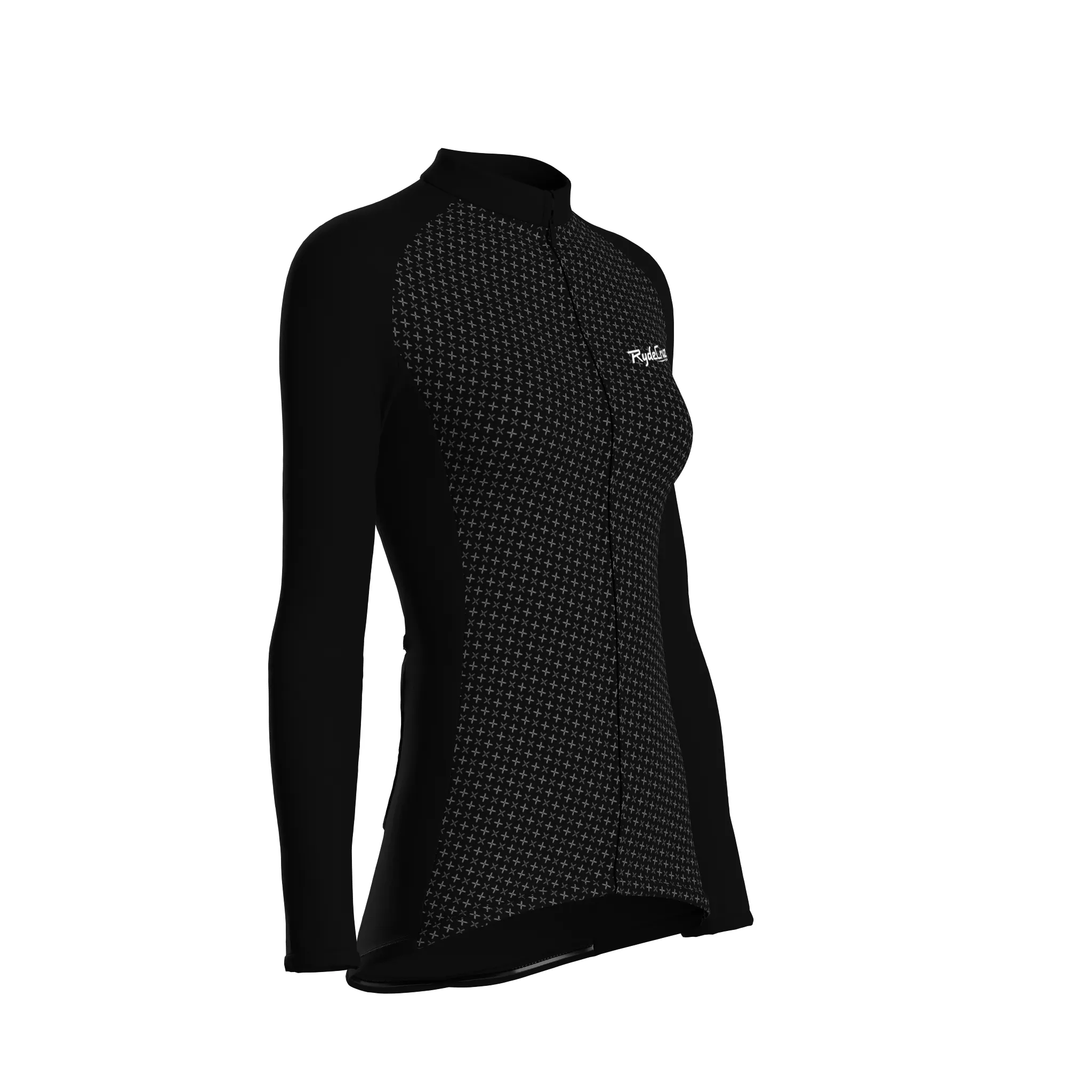 Stellar Grid | Black Female Long Sleeves Jersey