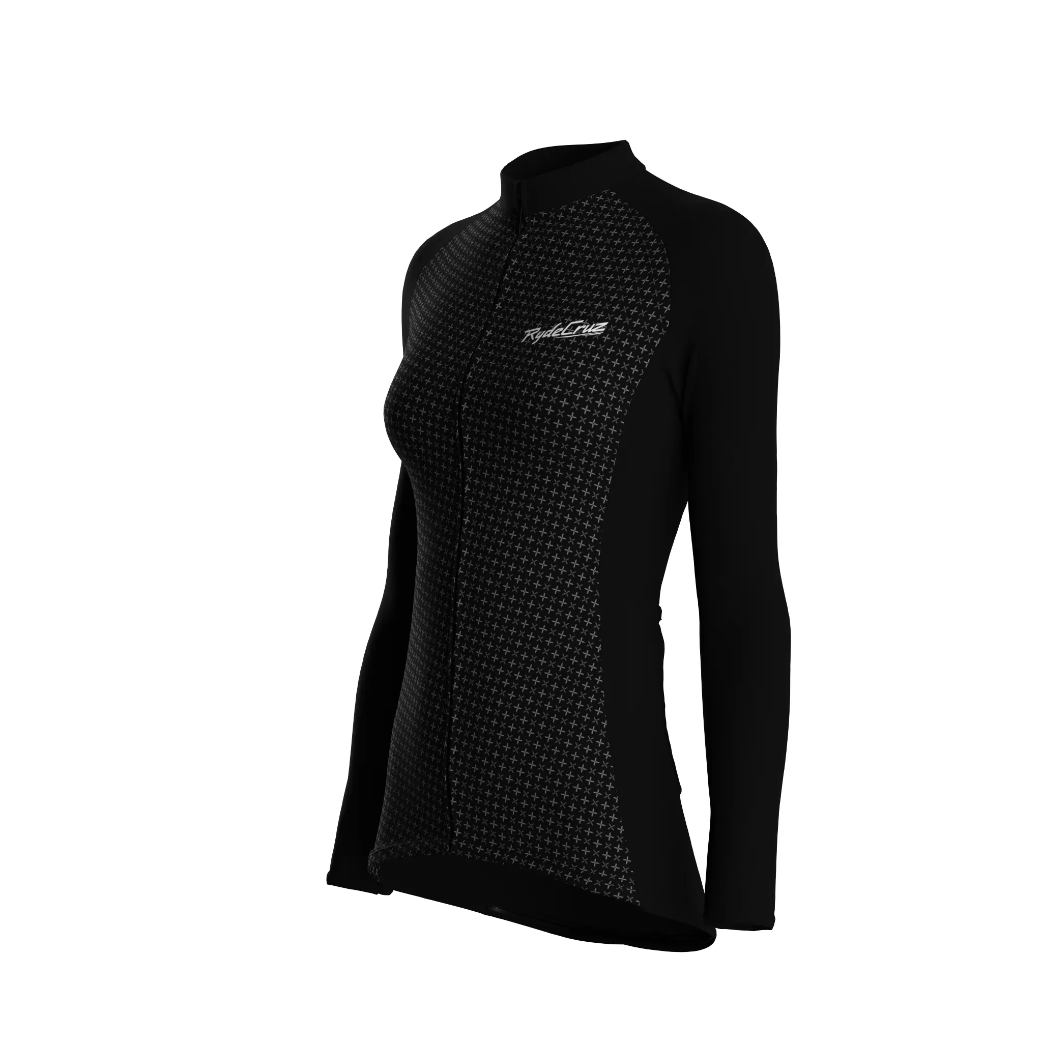 Stellar Grid | Black Female Long Sleeves Jersey