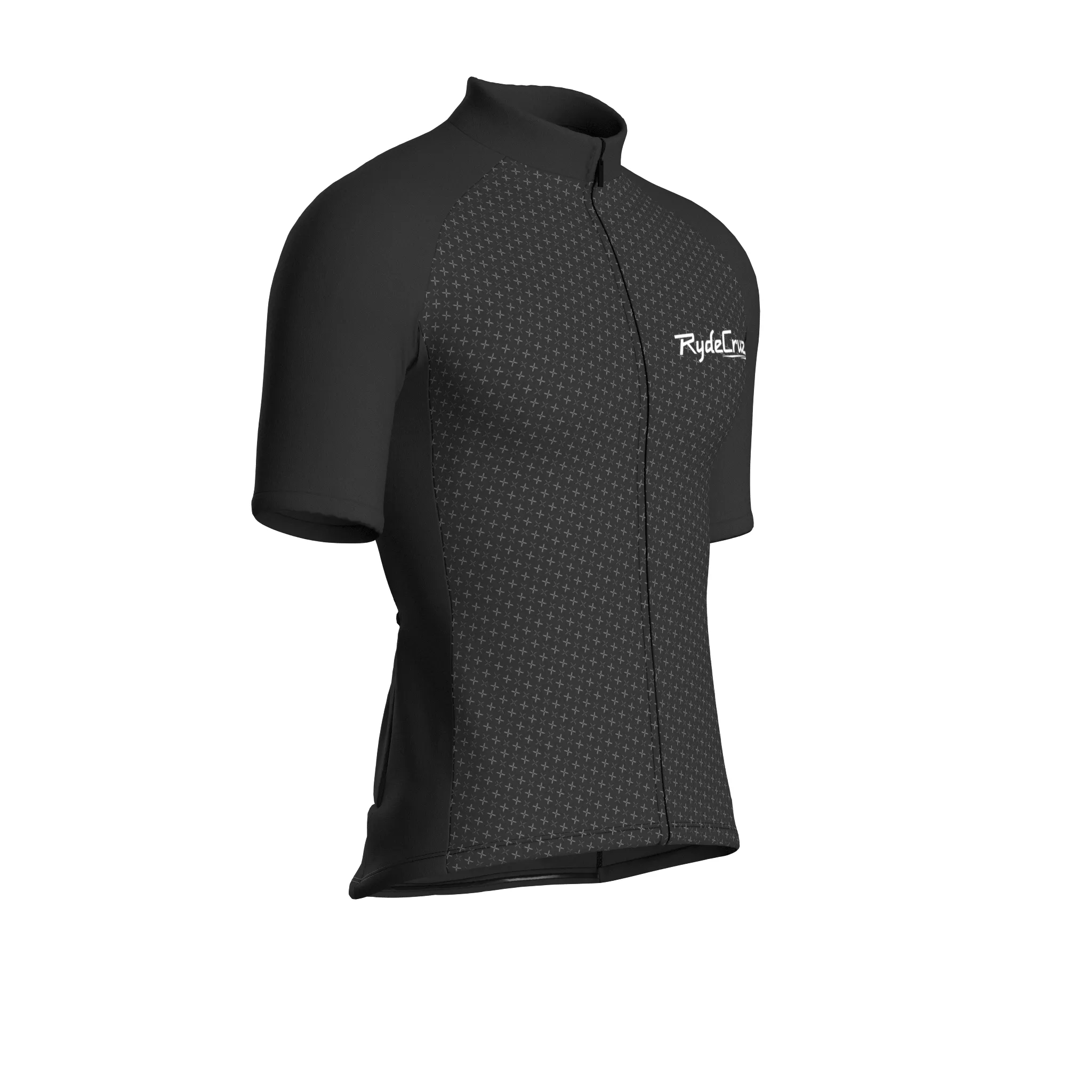 Stellar Grid | Charcoal Gray Male Short Sleeves Jersey