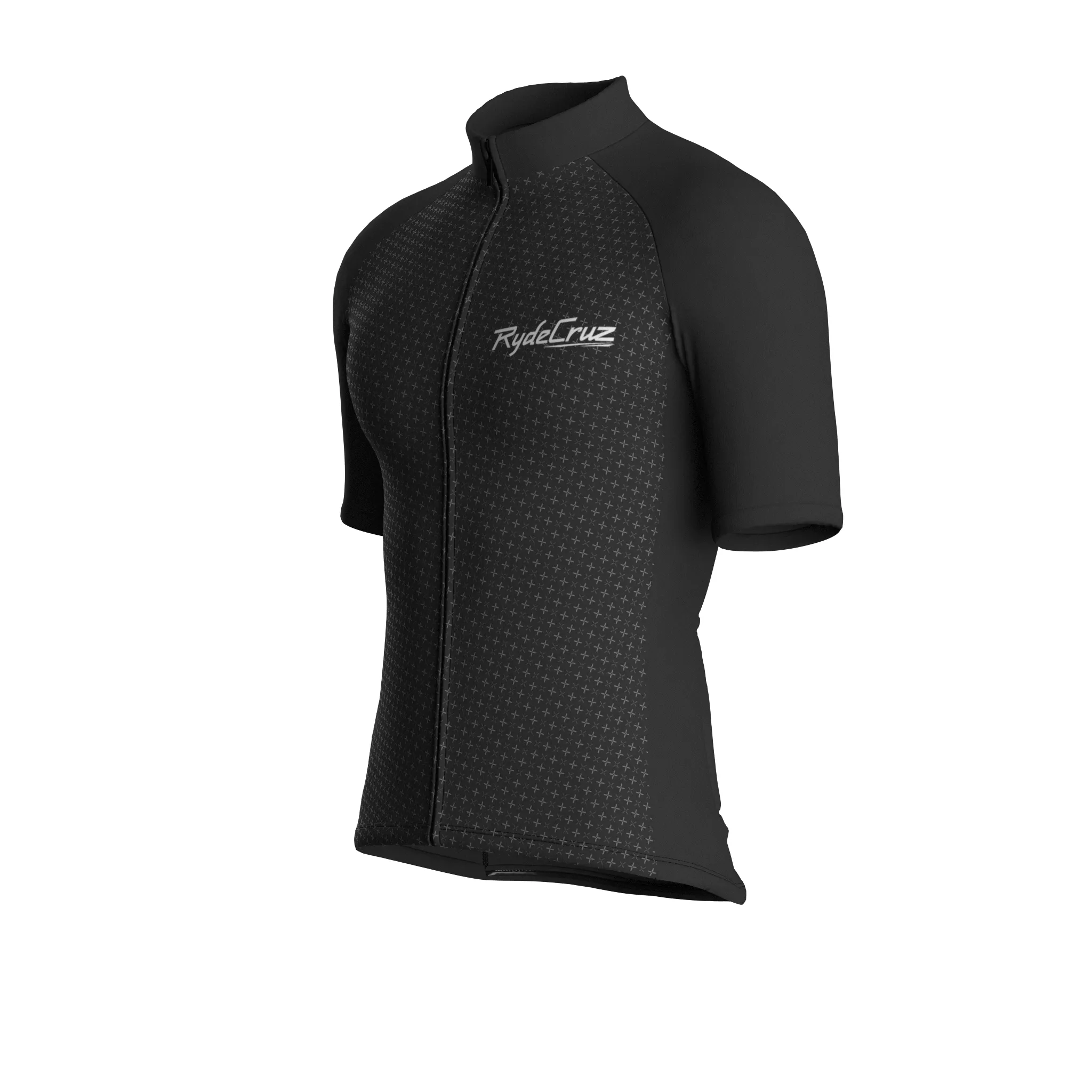 Stellar Grid | Charcoal Gray Male Short Sleeves Jersey