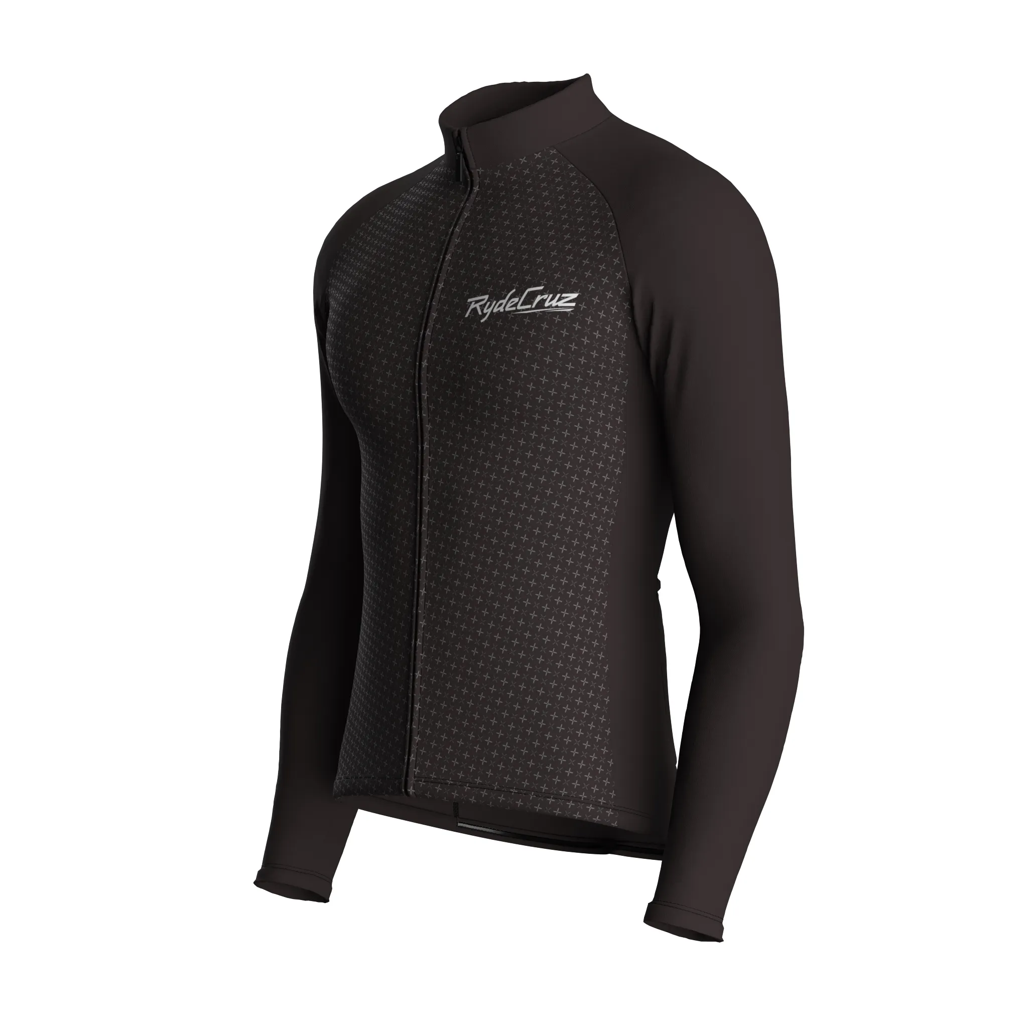 Stellar Grid | Dark Brown Male Long Sleeves Jersey
