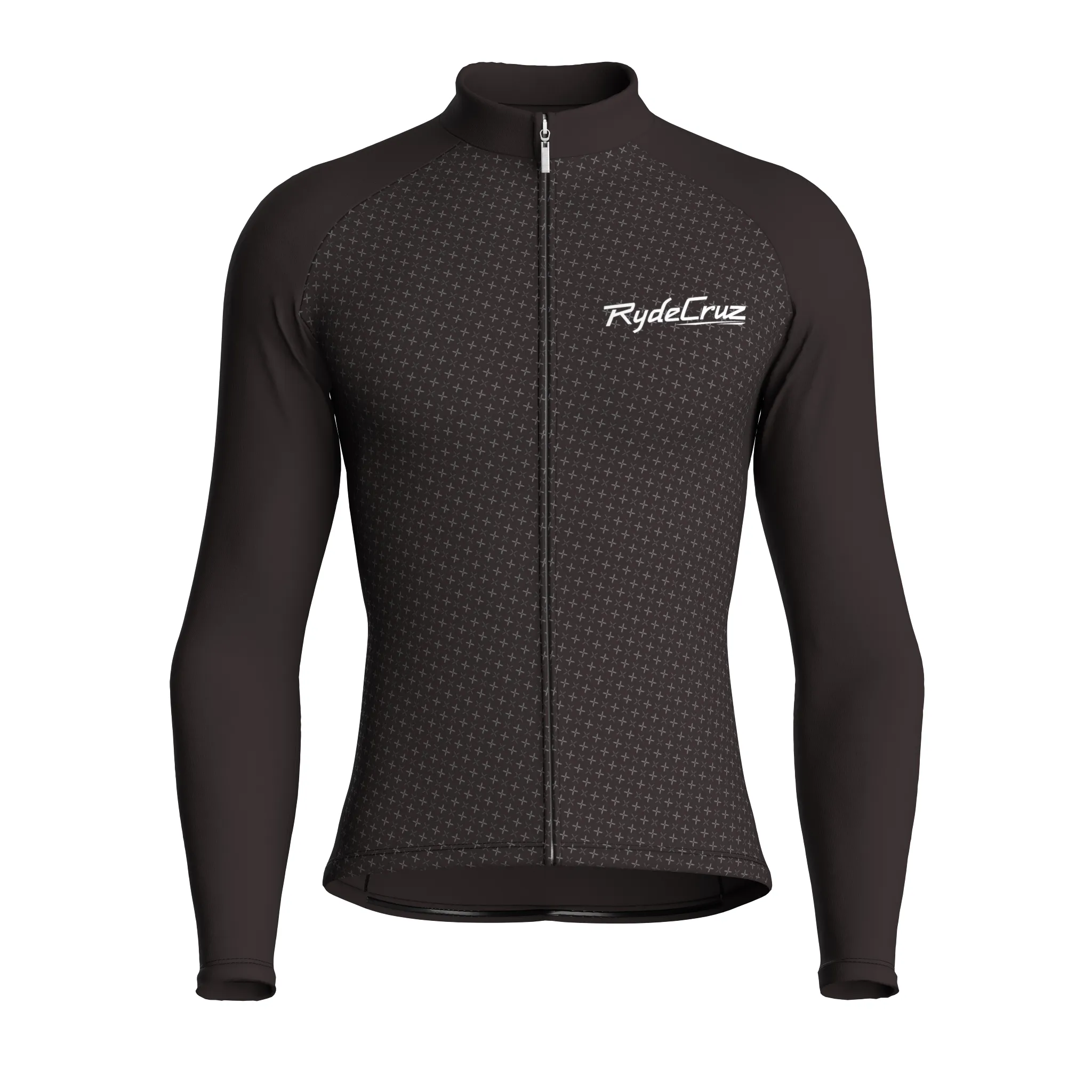 Stellar Grid | Dark Brown Male Long Sleeves Jersey
