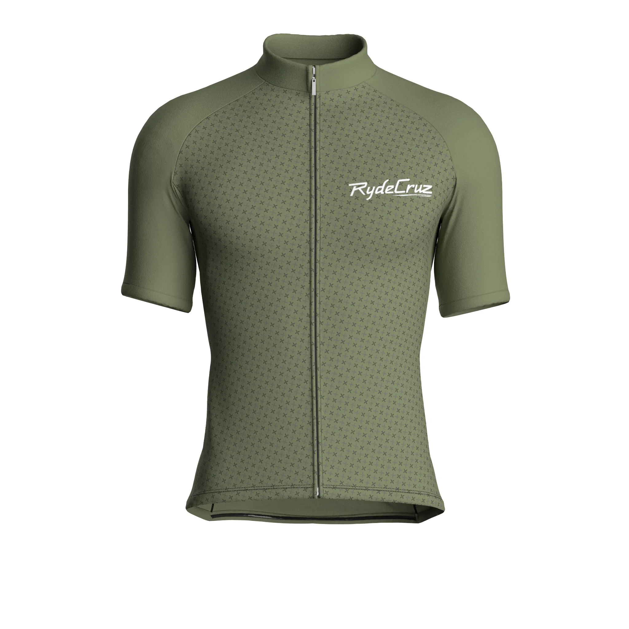 Stellar Grid | Dark Khaki Male Short Sleeves Jersey