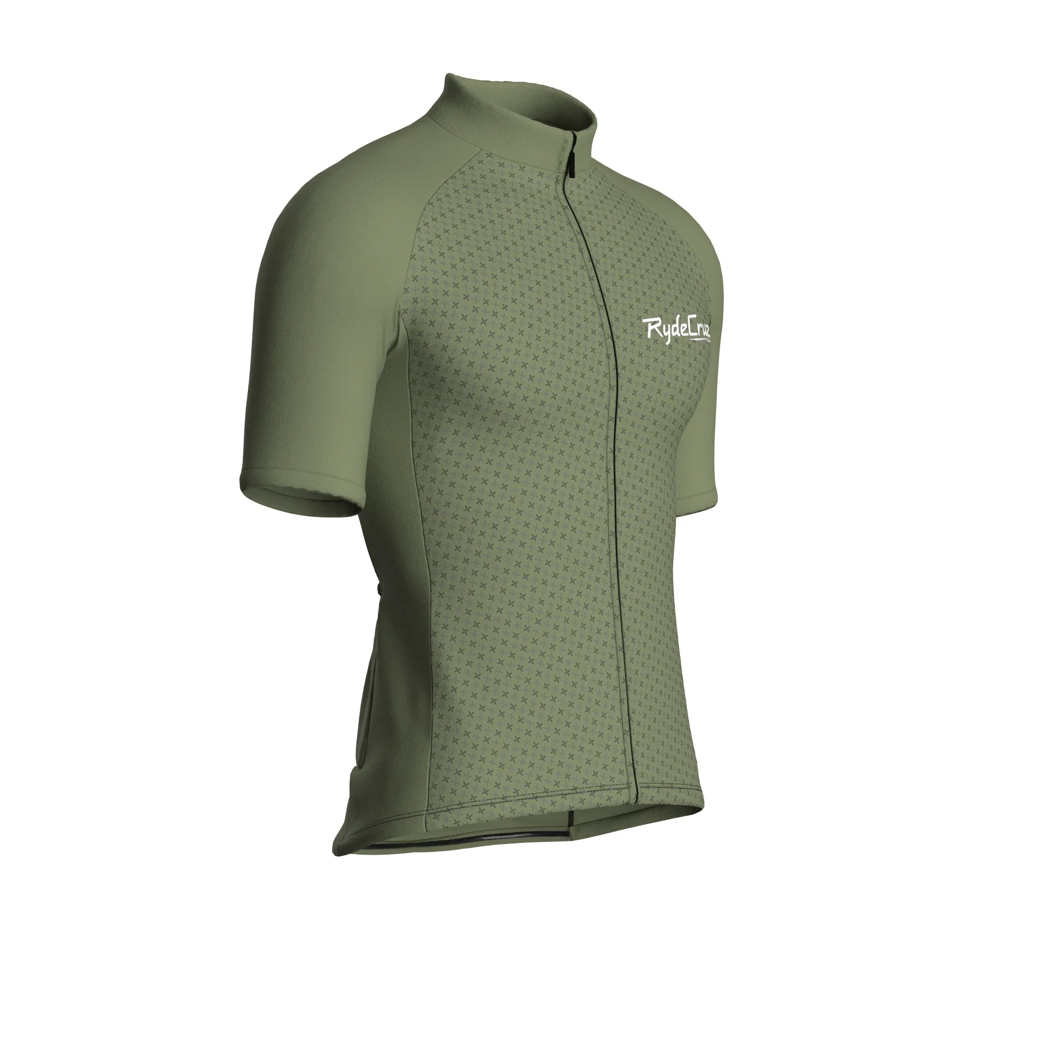 Stellar Grid | Dark Khaki Male Short Sleeves Jersey