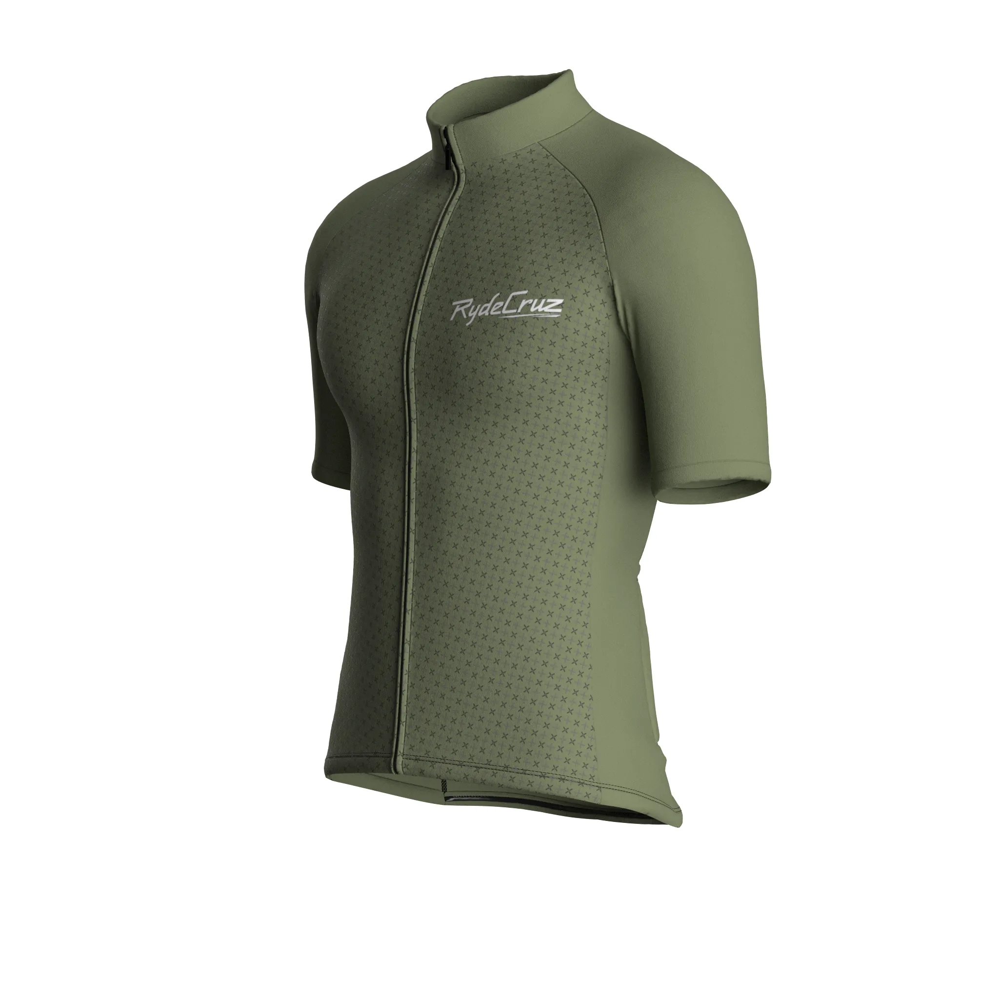 Stellar Grid | Dark Khaki Male Short Sleeves Jersey