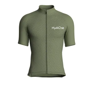 Stellar Grid | Dark Khaki Male Short Sleeves Jersey