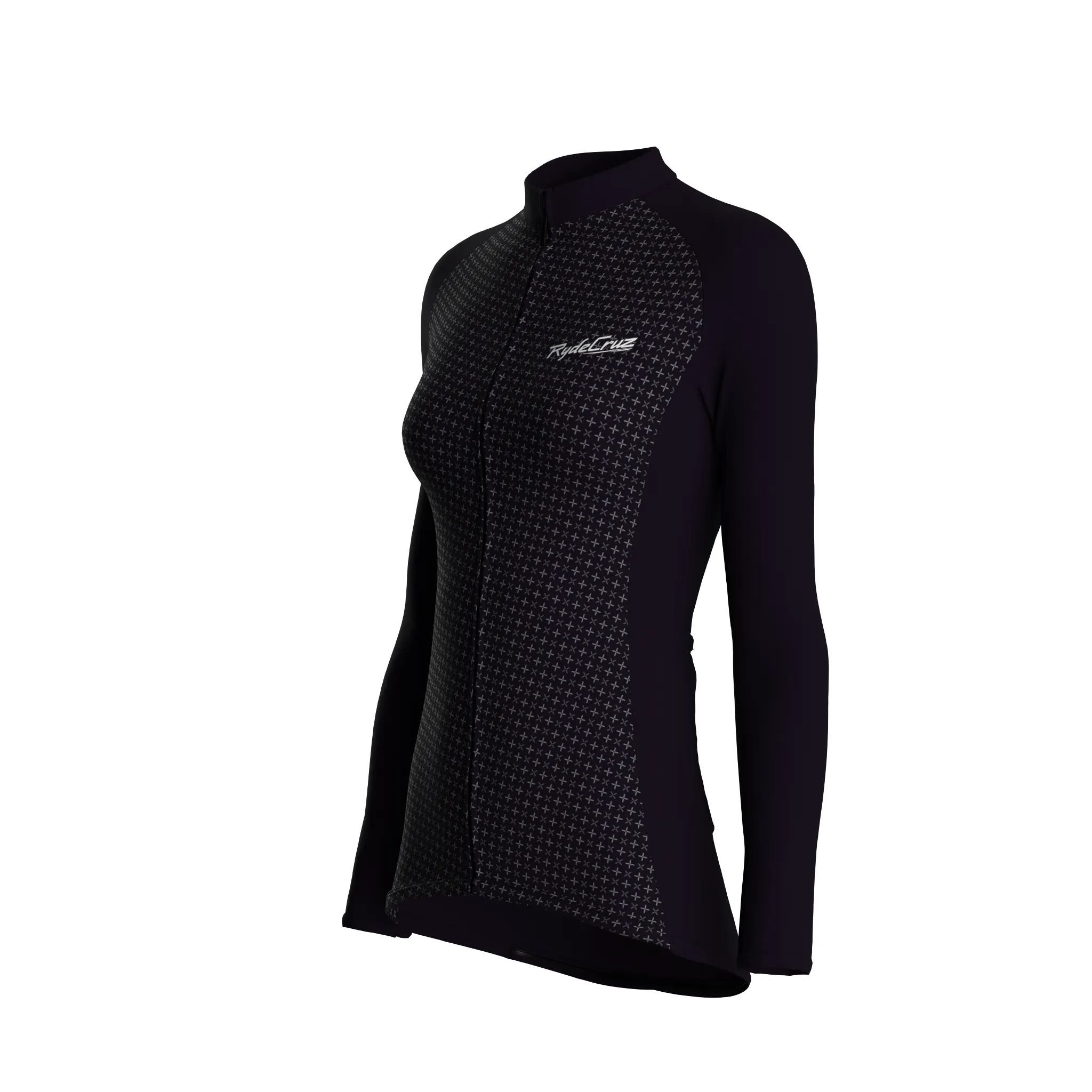 Stellar Grid | Dark Purple Female Long Sleeves Jersey