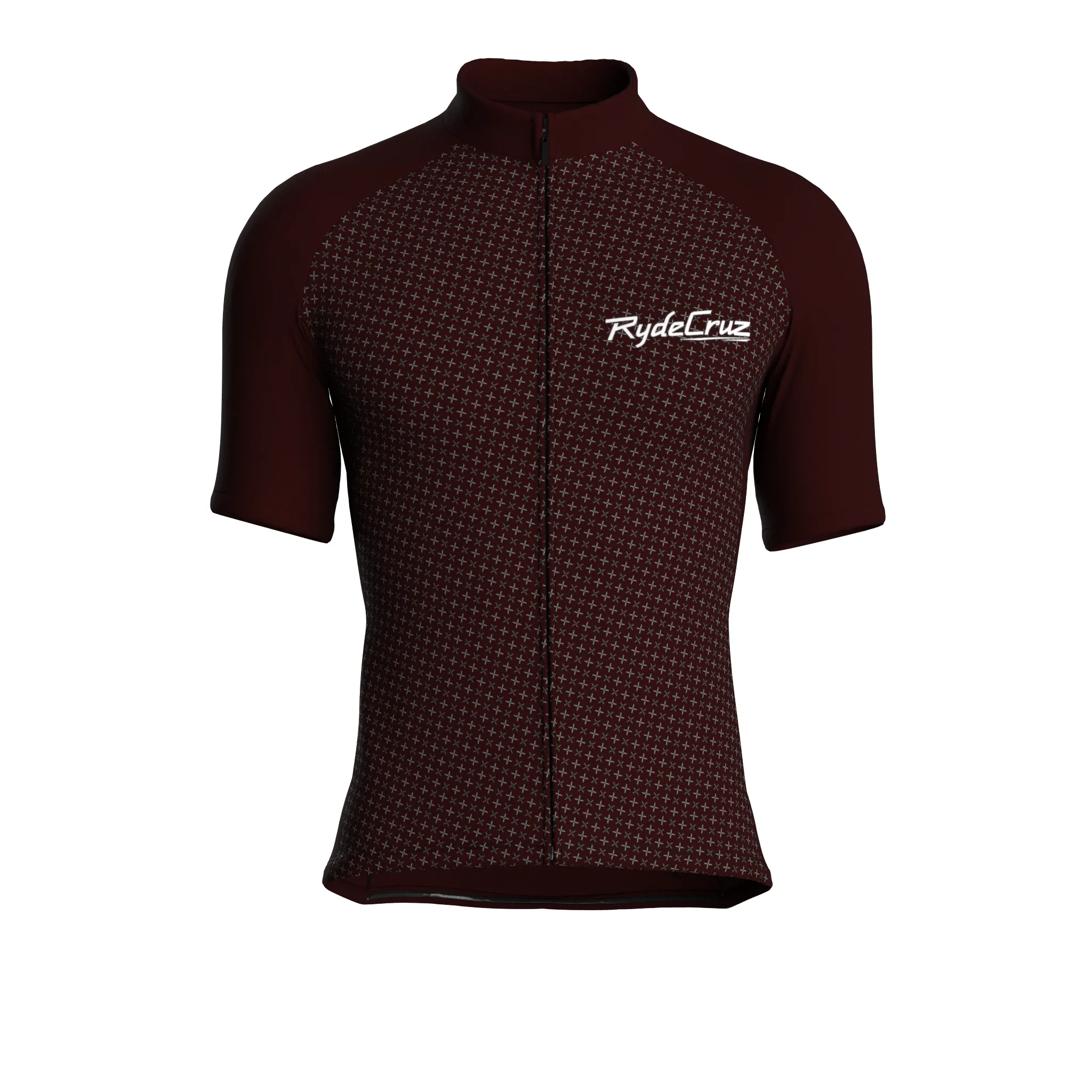 Stellar Grid | Dark Red Male Short Sleeves Jersey