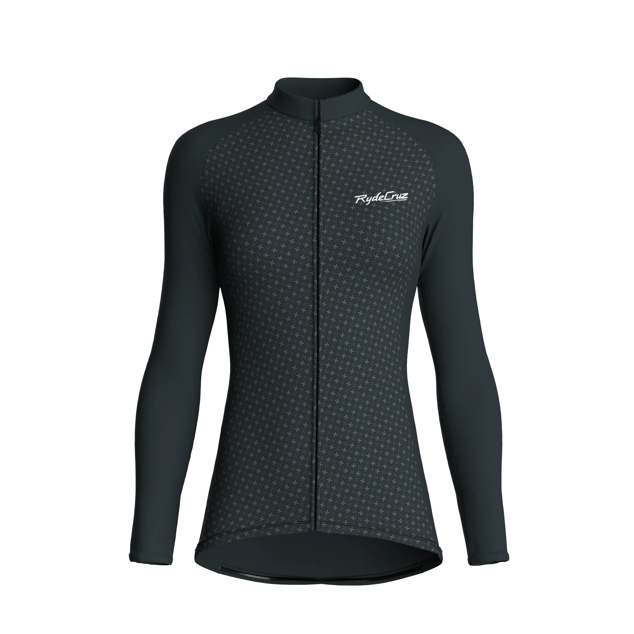 Stellar Grid | Gunmetal Gray Female Long Sleeves Jersey