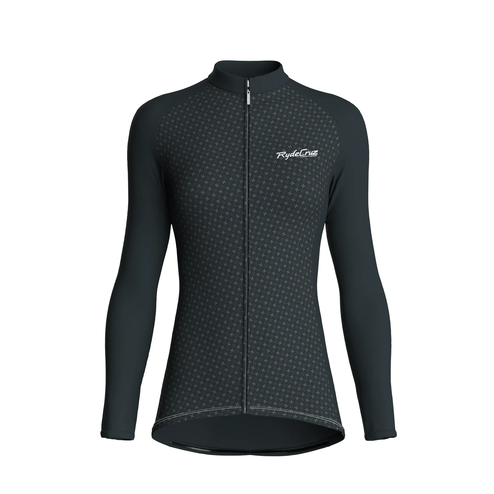 Stellar Grid | Gunmetal Gray Female Long Sleeves Jersey