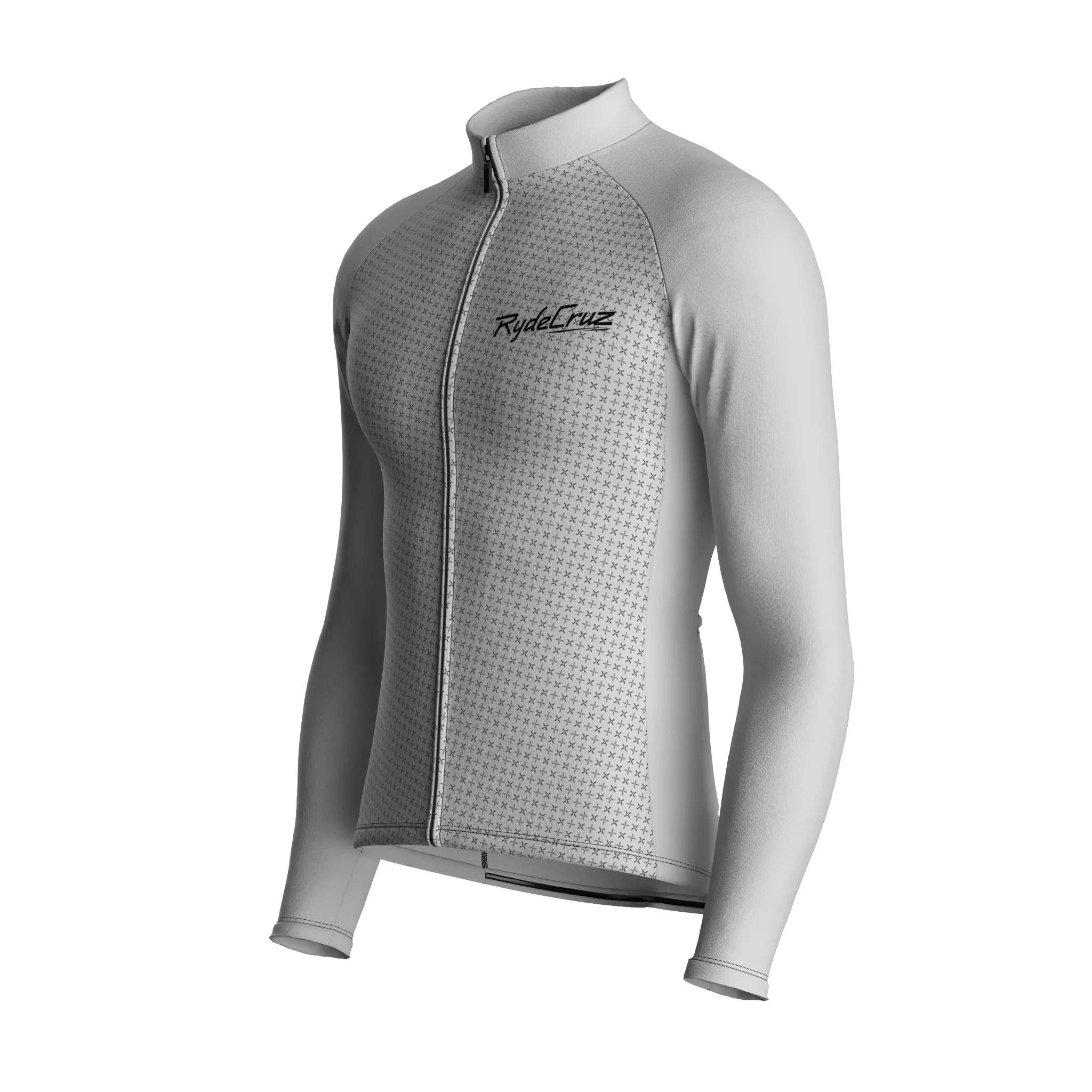 Stellar Grid | Light Gray Male Long Sleeves Jersey