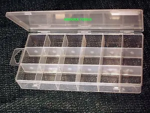 STORAGE CASES PLASTIC WITH REMOVABLE DIVIDERS - NEW.