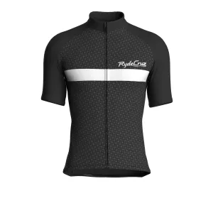 Stripe Dynamics | Charcoal Gray Male Short Sleeves Jersey