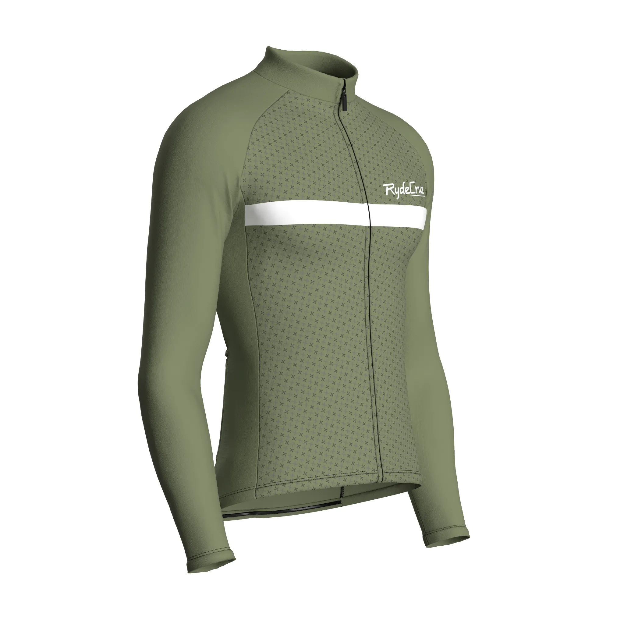 Stripe Dynamics | Dark Khaki Male Long Sleeves Jersey
