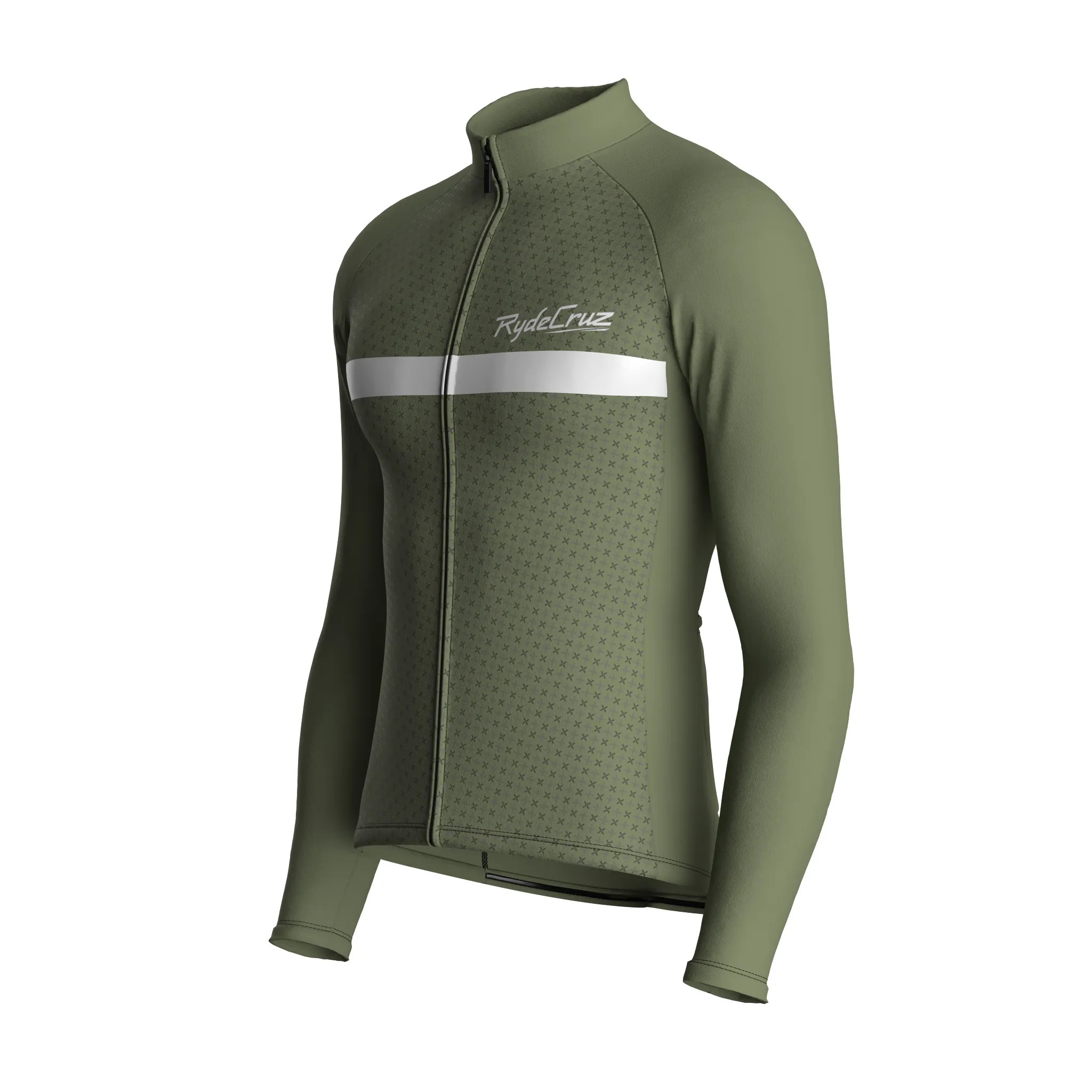 Stripe Dynamics | Dark Khaki Male Long Sleeves Jersey