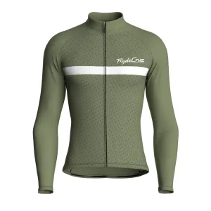 Stripe Dynamics | Dark Khaki Male Long Sleeves Jersey