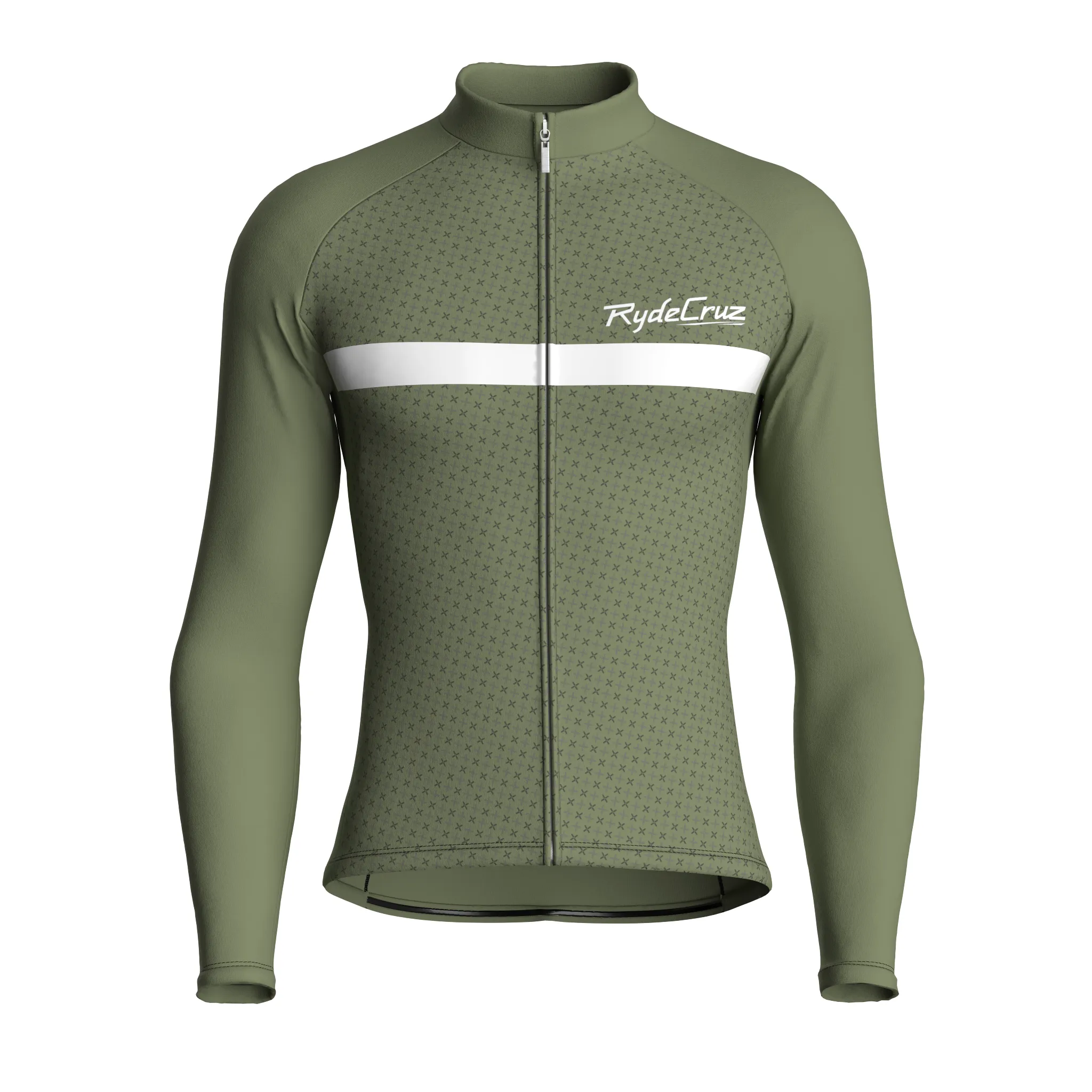 Stripe Dynamics | Dark Khaki Male Long Sleeves Jersey