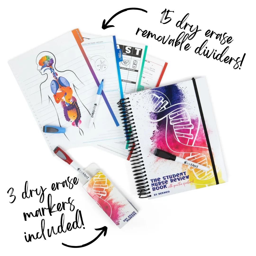 Student Review Book with Dry Erase Dividers   RekPlay Student