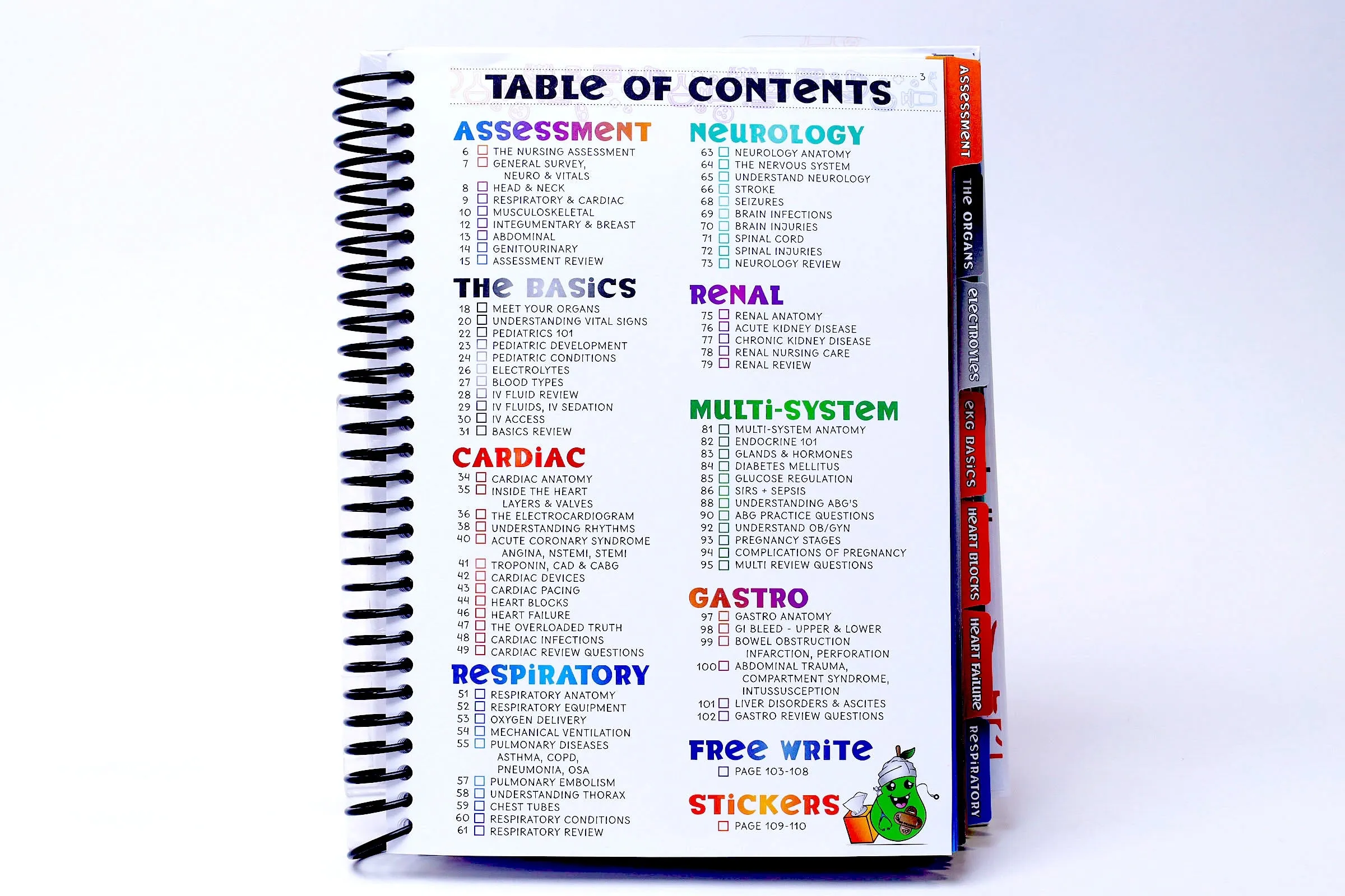 Student Review Book with Dry Erase Dividers   RekPlay Student