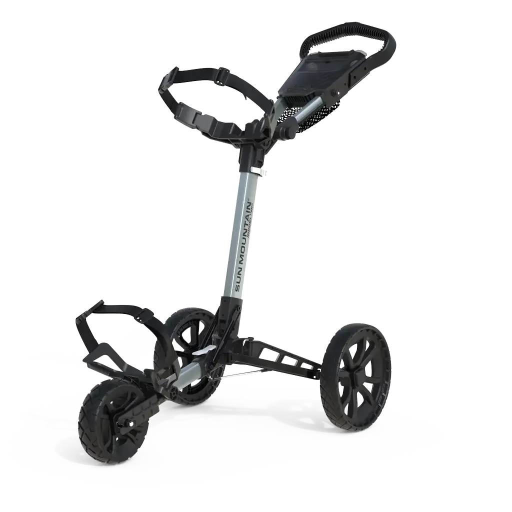 Sun Mountain Ridgeline 3 Golf Push Cart Silver