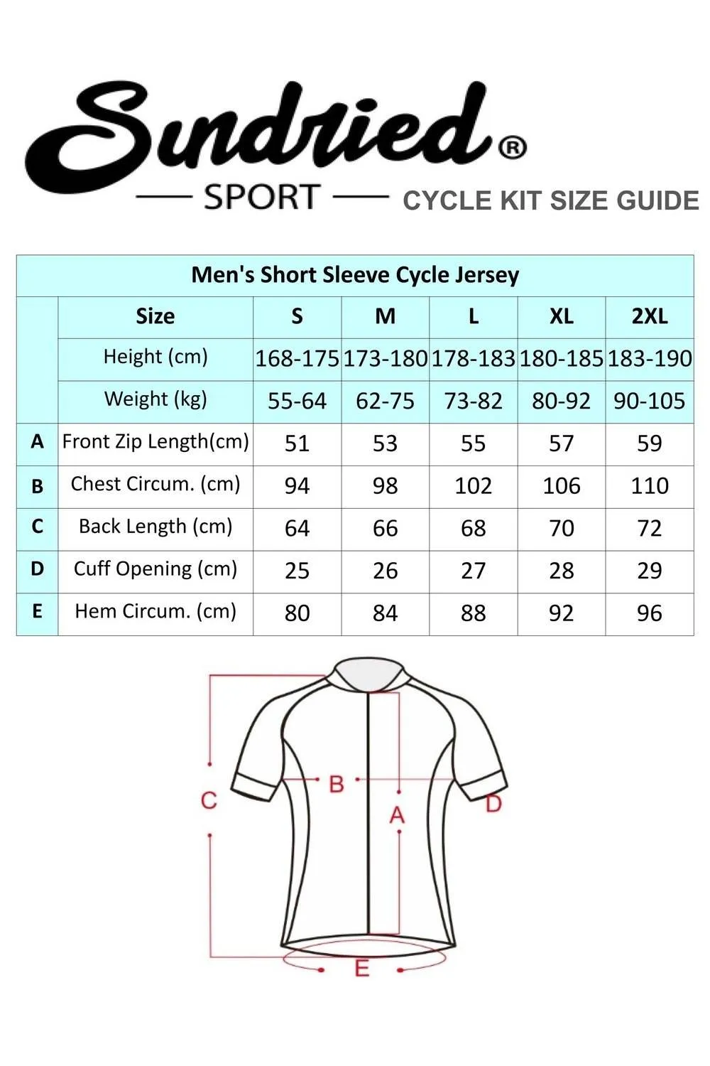 Sundried Sport Pianura Men's Blue Short Sleeve Cycle Jersey