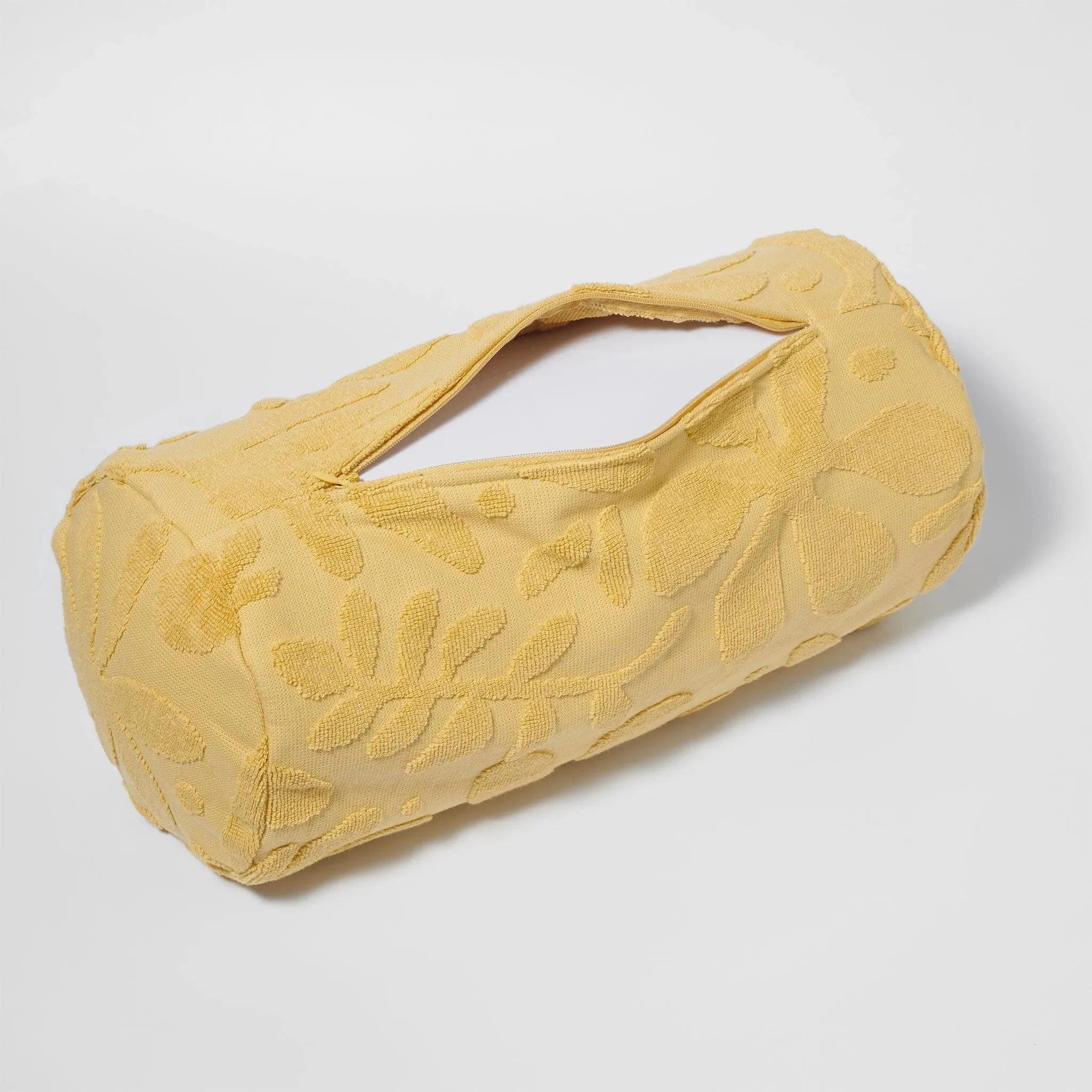 SUNNYLife Inflatable Beach Pillow Mango Bay Golden Mustard