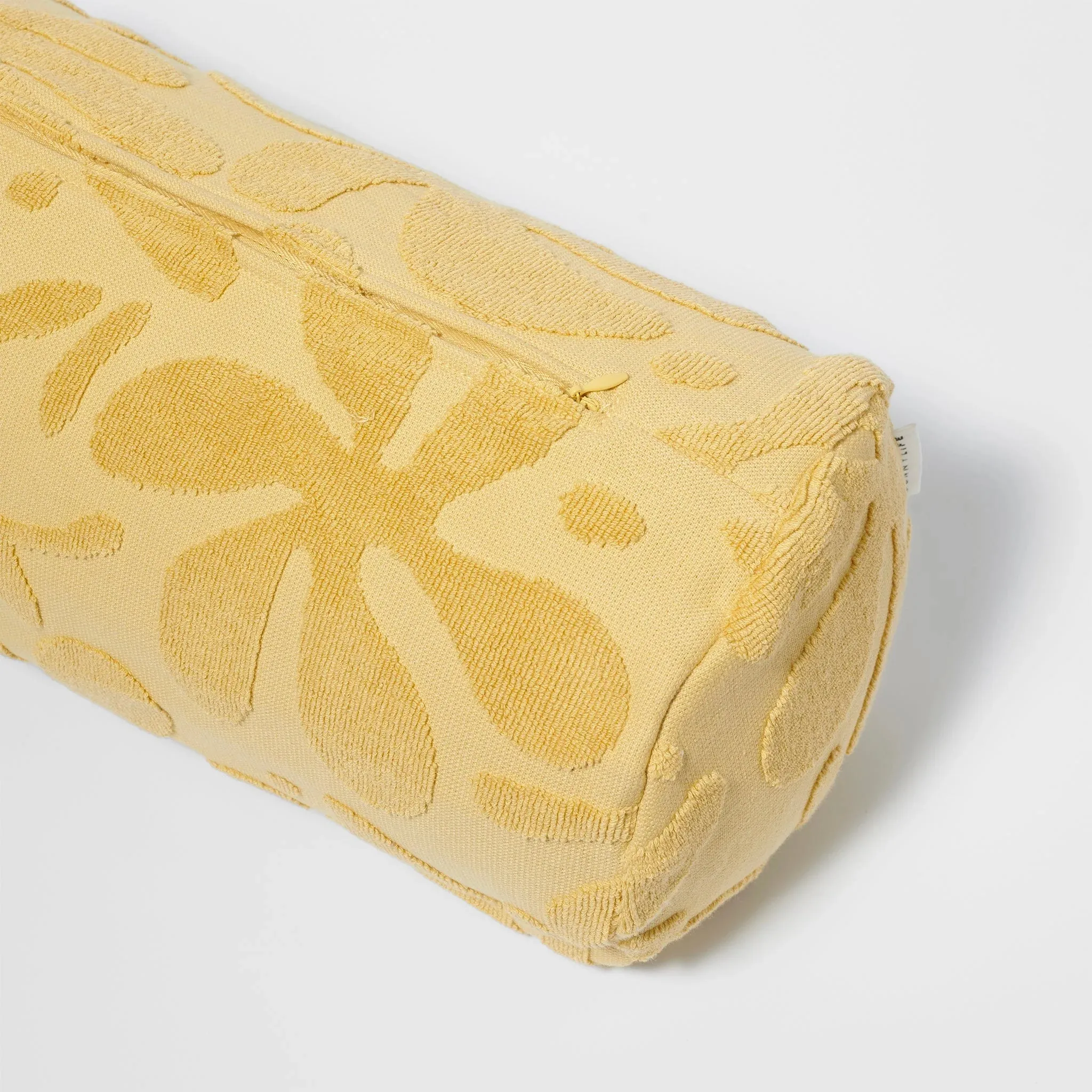 SUNNYLife Inflatable Beach Pillow Mango Bay Golden Mustard